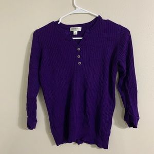 Dressbarn Purple Sweater